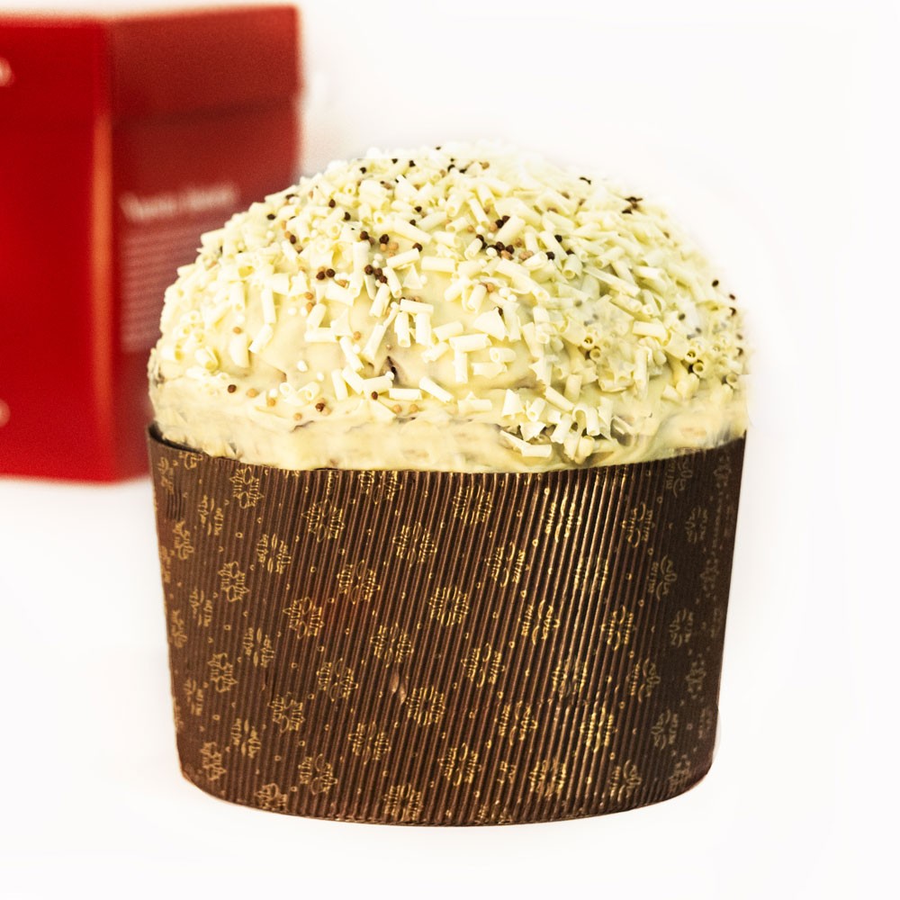 Panettone Adriano 2150 gr relleno de crema de avellana y chocolate blanco Raúl Asencio