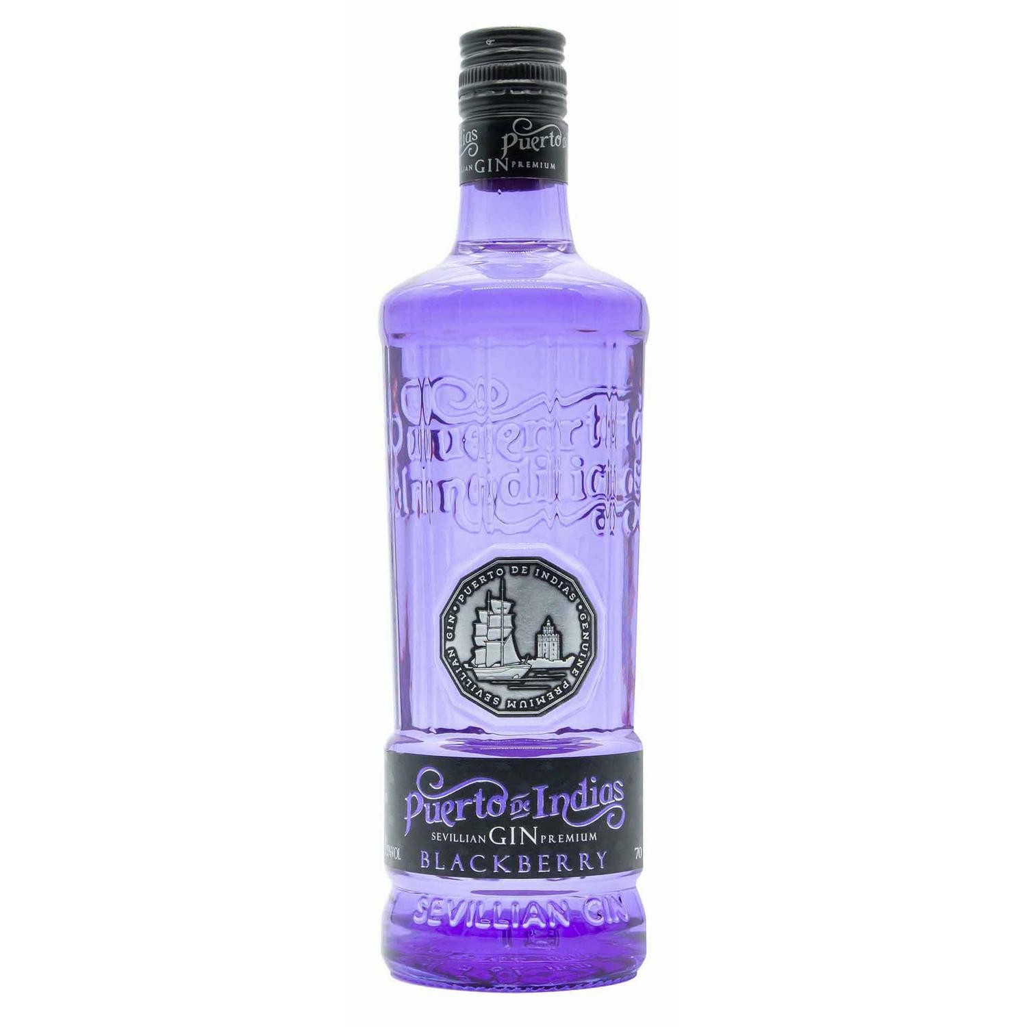 Ginebra Puerto de Indias Premium Blackberry 70 cl.