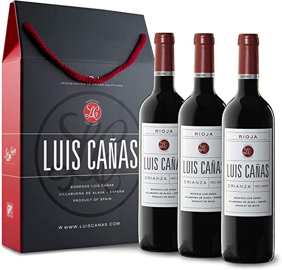 Luis Cañas Crianza Vino Tinto Estuche 3 Botellas - 750 ml