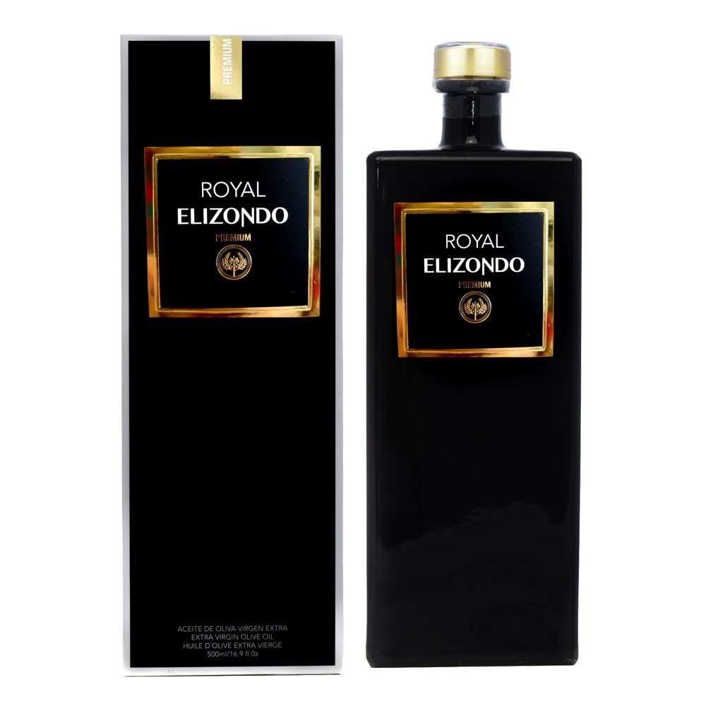 Elizondo - Aceite de Oliva virgen extra PREMIUM ROYAL con estuche - 500 ml Nueva Cosecha 2024 / 2025