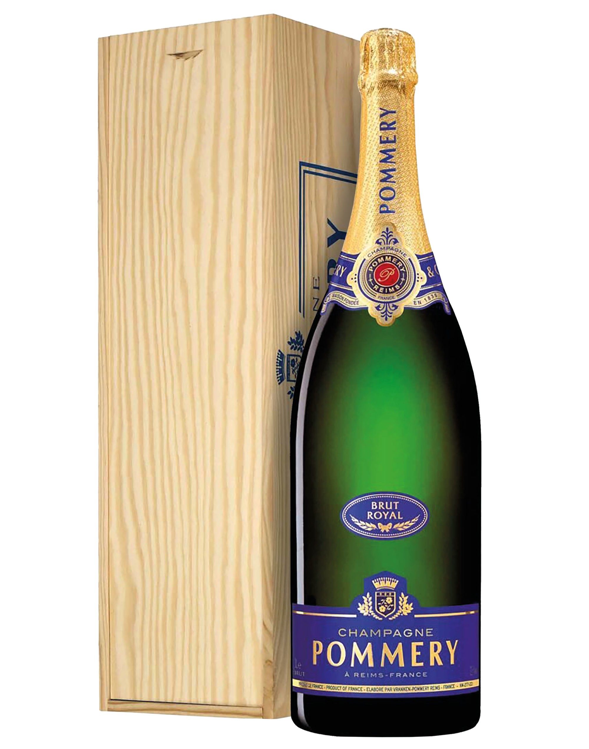 Champagne Brut Royal Pommery Magnum Con Estuche de Madera